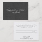 Référencement Carte de recommandation Professional Entrepreneur (Devant / Derrière)