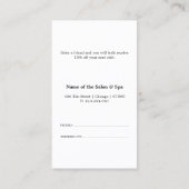 Référencement Carte de recommandation professionnelle minimalist (Dos)