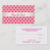 Référencement Carte de recommandation promotionnelle de la Saint (Devant / Derrière)