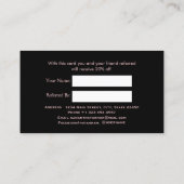 Référencement Carte de recommandation Rose Gold Marble Beauté Sa (Dos)