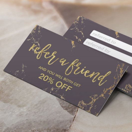 Référencement Carte de recommandation Salon moderne Or & Marbre