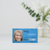 Référencement Carte de recommandation Share A Smile Blue (Debout devant)