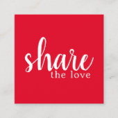 Référencement Carte de recommandation simple élégante rouge et b (Devant)