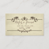 Référencement Carte de recommandation vintage (Devant)