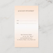 Référencement Carte de Rendez-vous Moderne, Rayure, Ciseaux, Fle (Dos)