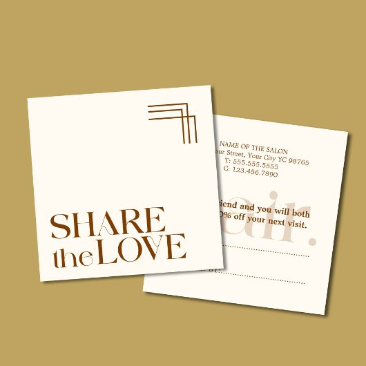 Référencement Carte de renvoi Brown Boho simple et élégante