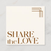 Référencement Carte de renvoi Brown Boho simple et élégante (Devant)