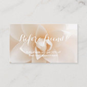 Référencement Carte de renvoi Classy White Floral Arrière - plan (Devant)