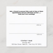 Référencement Carte de renvoi Client Loyauté Gold Heart (Dos)