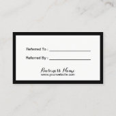 Référencement Carte de renvoi | Confetti moderne noir & or (Dos)
