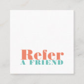 Référencement Carte de renvoi Pastel simple et élégante (Devant)