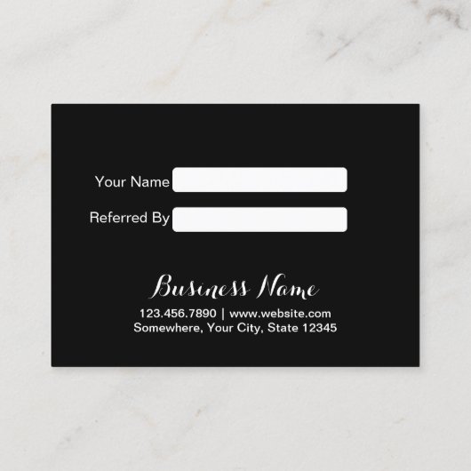 Référencement Carte de renvoi | Script Gold Dots moderne (Dos)