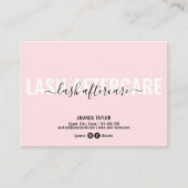 Référencement Carte de soins postérieurs Blush Lash (Devant)