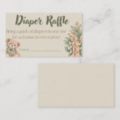 Référencement Carte de tirage au sort de couche neutre | Baby Sh (Devant / Derrière)