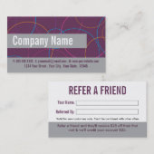 Référencement Carte de visite d'aiguillage des dentistes (Devant / Derrière)