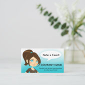 Référencement Carte de visite de recommandation à un ami (Debout devant)