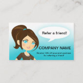 Référencement Carte de visite de recommandation à un ami (Devant)