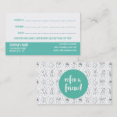 Référencement Carte de visite professionnelle de visite de (Devant / Derrière)