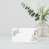 Référencement Carte d'invité de mariage à l'aquarelle florale fi (Debout devant)
