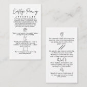 Référencement Cartilage Piercing carte de soins postérieurs pour (Devant / Derrière)