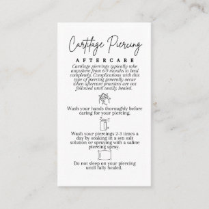 Référencement Cartilage Piercing carte de soins postérieurs pour