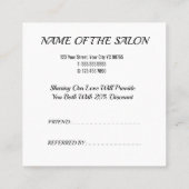 Référencement Couleur souffle Rainbow vibrante Carte de référenc (Dos)