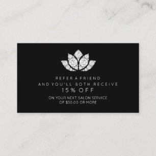 Référencement Diamant blanc Lotus wow de noir de carte de