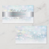 Référencement Elégant Bokeh élégant, Carte de renvoi rapide (Devant / Derrière)