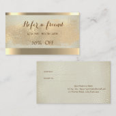 Référencement Élégant brillant, Brosse contrecarrée, Carte de ré (Devant / Derrière)