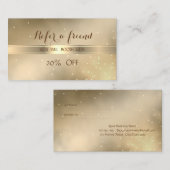 Référencement Élégant, Design, Moderne, Carte de recommandation  (Devant / Derrière)