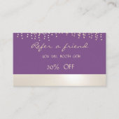 Référencement Élégant, Moderne, Simple, Confetti Carte de référe (Devant)