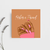 Référencement Elégant ongle artiste Beauté Salon Carte de référe