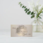 Référencement Elégant, Professional Moderne Carte de recommandat (Debout devant)