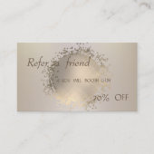 Référencement Elégant, Professional Moderne Carte de recommandat (Devant)