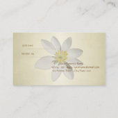 Référencement Élégant professionnel, White Daisy Carte de référe (Dos)