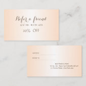 Référencement Élégante Carte de recommandation simple et élégant (Devant / Derrière)