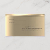 Référencement Elégante carte de renvoi de luxe sophistiquée (Dos)
