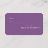 Référencement Élégante carte de renvoi simple moderne (Dos)