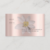 Référencement Elégante marguerite blanche moderne, Carte de réfé (Dos)