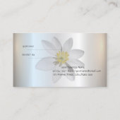 Référencement Elégante marguerite blanche moderne, carte de réfé (Dos)