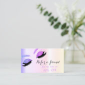 Référencement Élégante Parties scintillant Lashes Carte de référ (Debout devant)