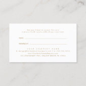 Référencement EVERLY Élégant Carte de Parrainage Art Déco Noir e (Dos)