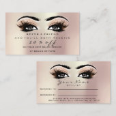 Référencement Extension de maquillage Rose de la carte de référe (Devant / Derrière)