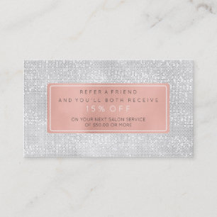 Référencement Faux gris blanc de rose d'or de rose de carte de