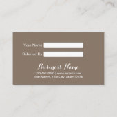 Référencement Fleur Brown élégante de la carte | Lotus de (Dos)