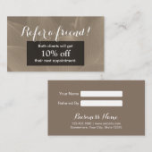 Référencement Fleur Brown élégante de la carte | Lotus de (Devant / Derrière)