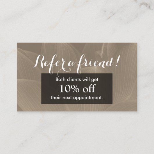 Référencement Fleur Brown élégante de la carte | Lotus de (Devant)