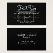 Référencement immobilier Merci Taille du Carte de  (Devant & derrière)