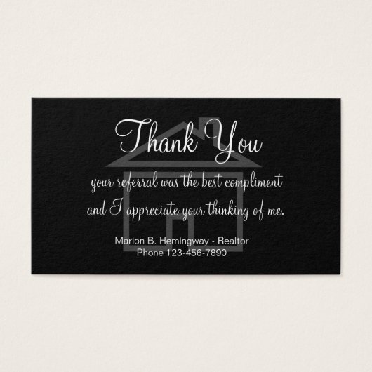 Référencement immobilier Merci Taille du Carte de (Devant)