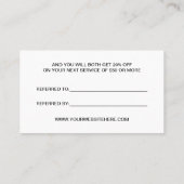 Référencement La typographie simple se réfèrent une carte de (Dos)